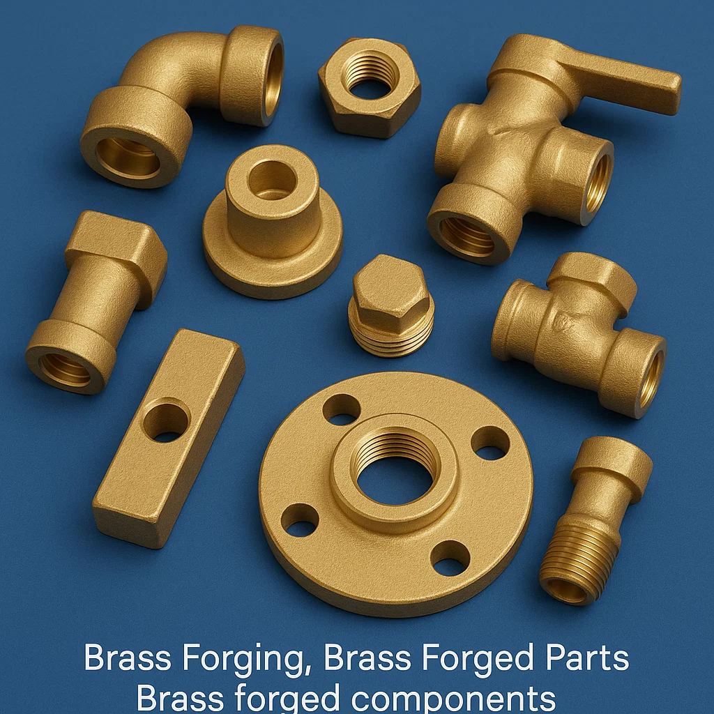Brass forging, Brass forged components, Brass stamping, Brass stamped parts and forged parts, Brass hot forging