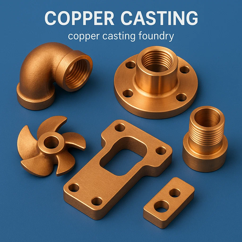 Copper casting, Copper machined casting