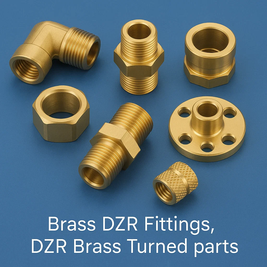 Brass DZR Fittings, Brass DZR Components, DZR Brass Alloys, Brass DZR Parts