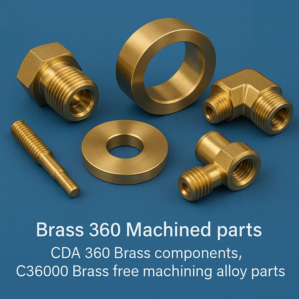Brass Free machining Brass 360, CDA 360 Brass parts