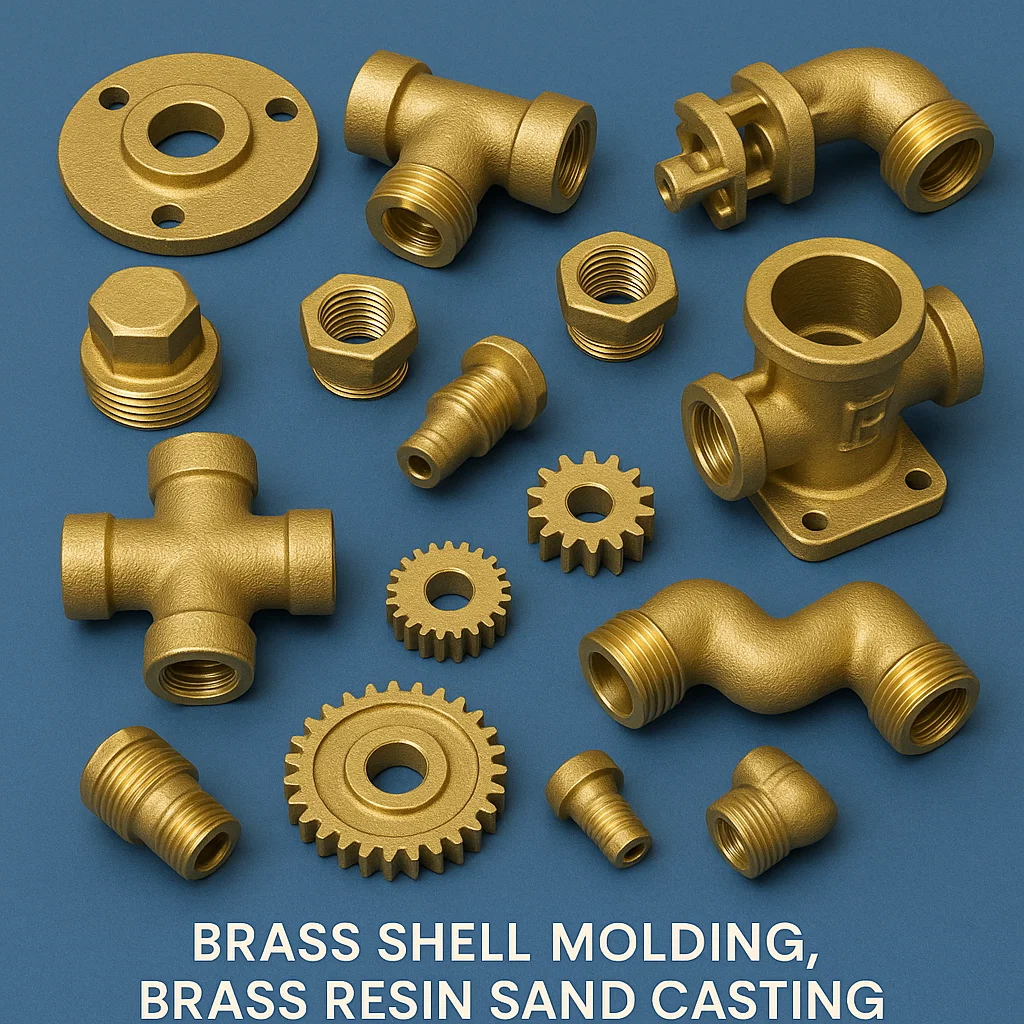 Brass Resin sand casting, Brass casting foundry, Brass Shell molding foundry