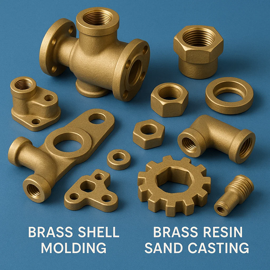 Brass Shell Molding, Brass casting, Brass Resin Sand Casting