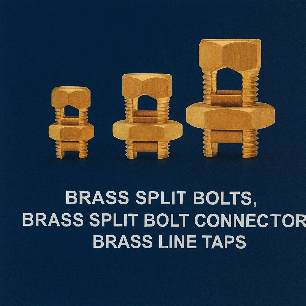 Brass Split Bolts, Brass Split Bolt Connectors, Brass Line taps, Copper Split Bolts, Copper line taps