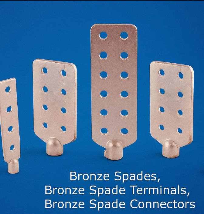 Bronze Spade Terminals -Transformer Spades- Bronze Spades-Transformer Spade Connectors