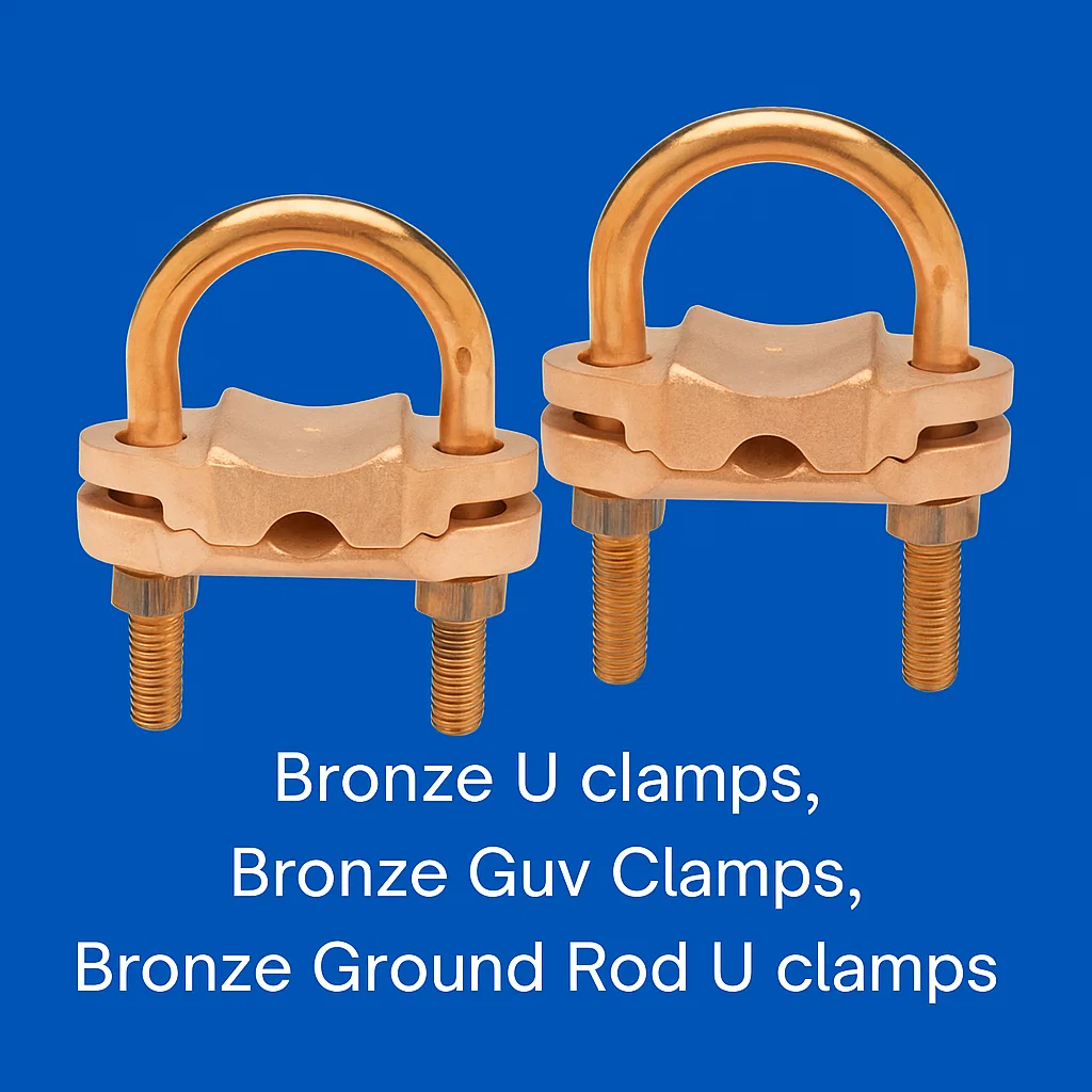 Bronze U Bolt clamps, Bronze Ground clamps , Bronze U clamps,