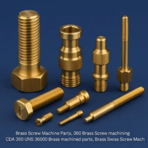 CDA 360 UNS 36000 Brass machined parts, Brass Swiss Screw Machining , Brass Screw Machine parts