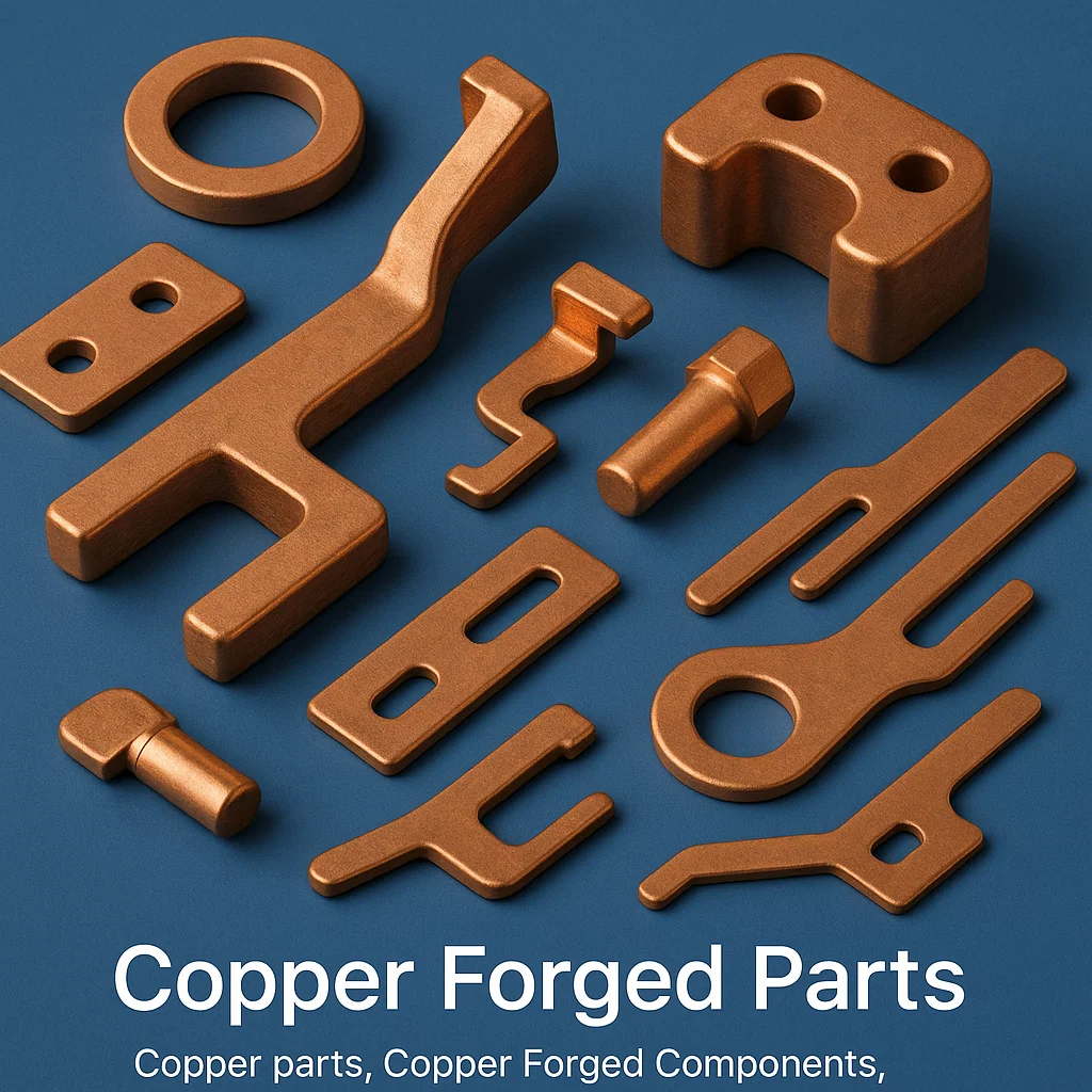 Copper Forged parts, Copper forgings, Copper forged components, Copper stamping, Copper stamped parts