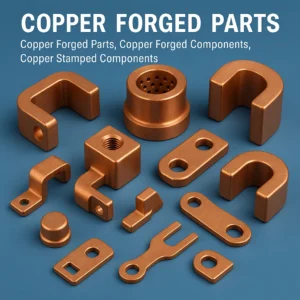Copper Impact extrusion, Copper forged parts, Copper stamped components, Forged and CNC machined copper parts
