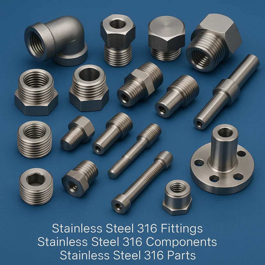 Stainless Steel 316 fittings, Stainless Steel pipe fittings, Stainless Steel 316 Bushes, Stainless Steel hex Nipples