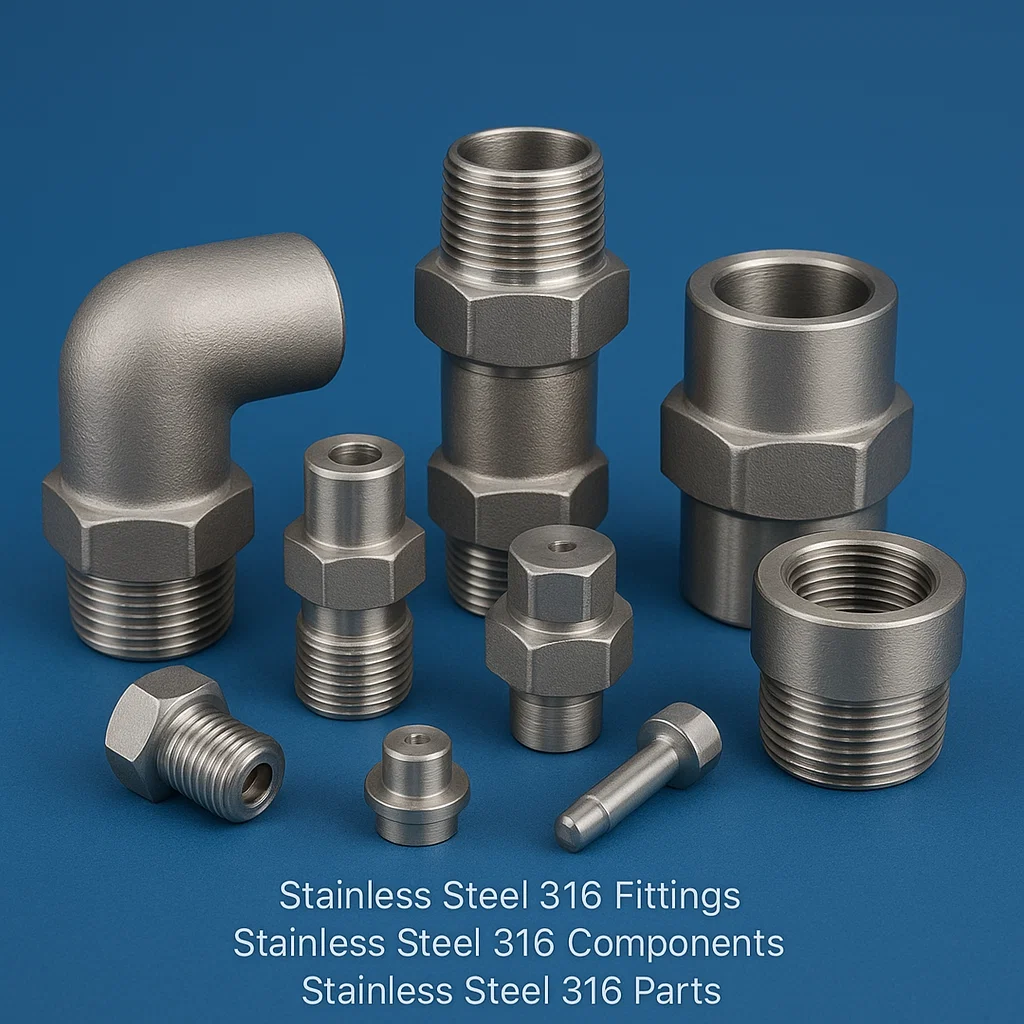 Stainless Steel 316 fittings, Stainless Steel pipe fittings, Stainless Steel 316 parts and components