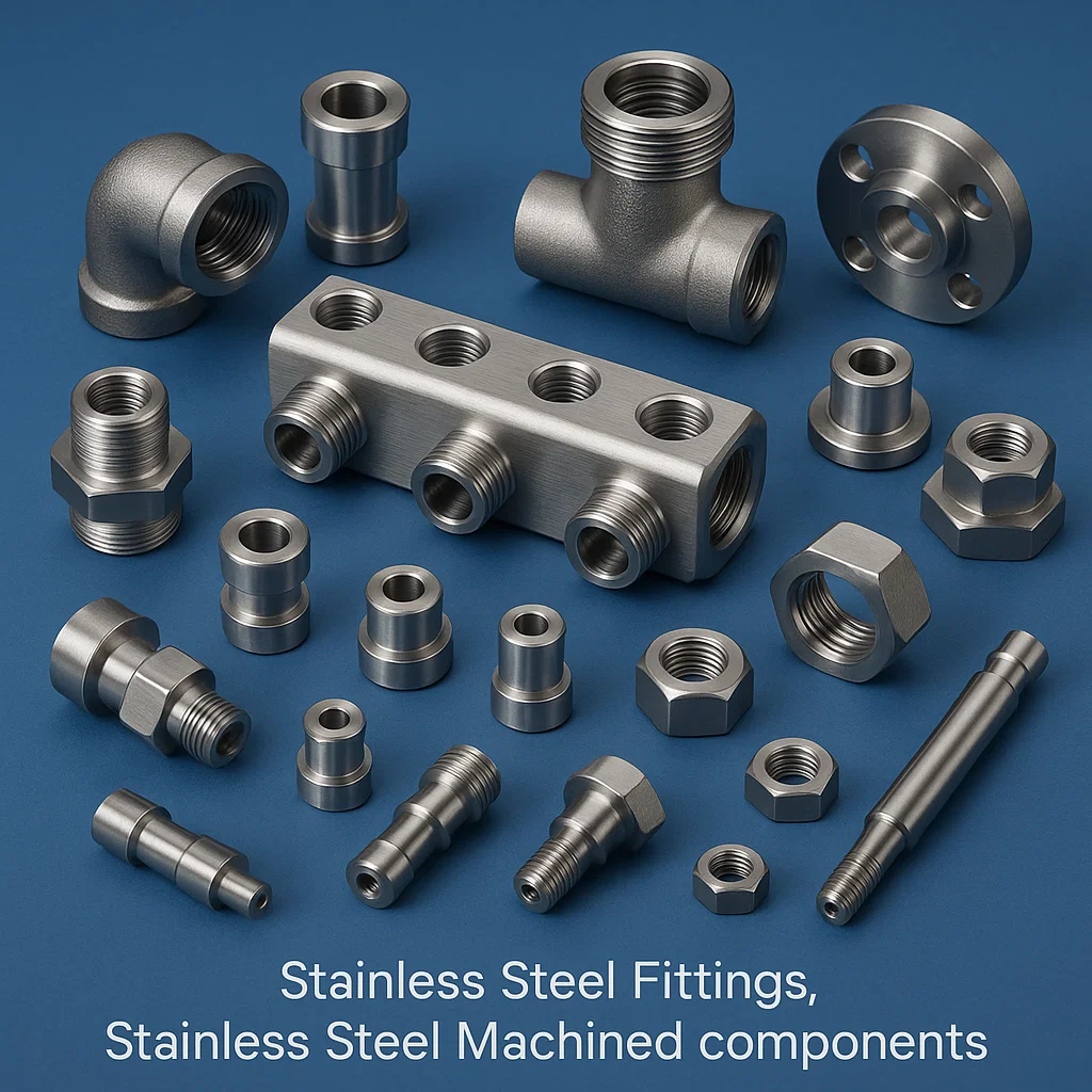 Stainless Steel CNC machined components, CNC machined parts , 316 Stainless Steel parts