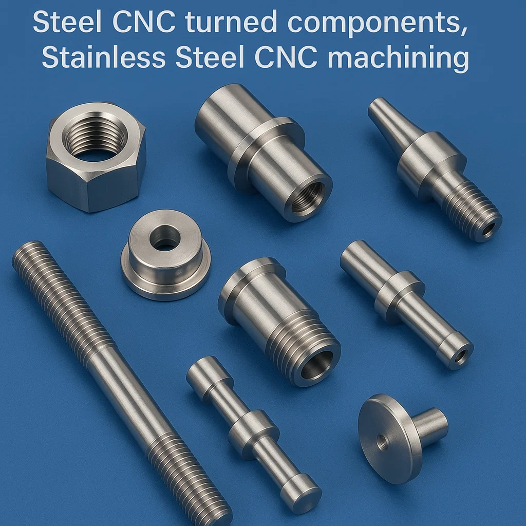 316 Stainless Turned parts, Stainless Steel Turned Components, Steel CNC turned components, 304 and 316 Stainless Steel CNC machining