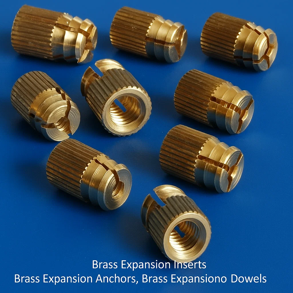 Brass Expansion Inserts, Brass Expansion Anchors, Brass Dowels, Brass expansion Dowels