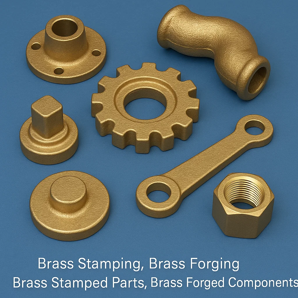 Brass Forging, Brass Forged components, Brass hot stamping, Brass forged fittings , stamped parts, Brass stamping,