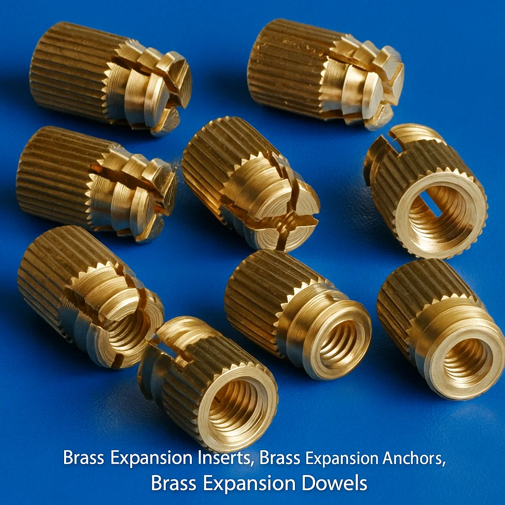 Brass Inserts, Expansion inserts, Brass Anchors, Expansion Anchors