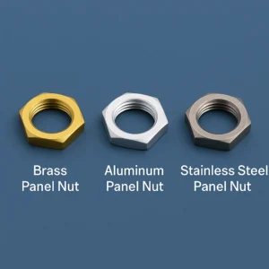 Brass Panel Nuts, Stainless Steel Panel nuts, Aluminum Panel Nuts