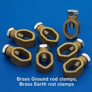 Brass earth rod clamps, Brass Ground rod clamps,