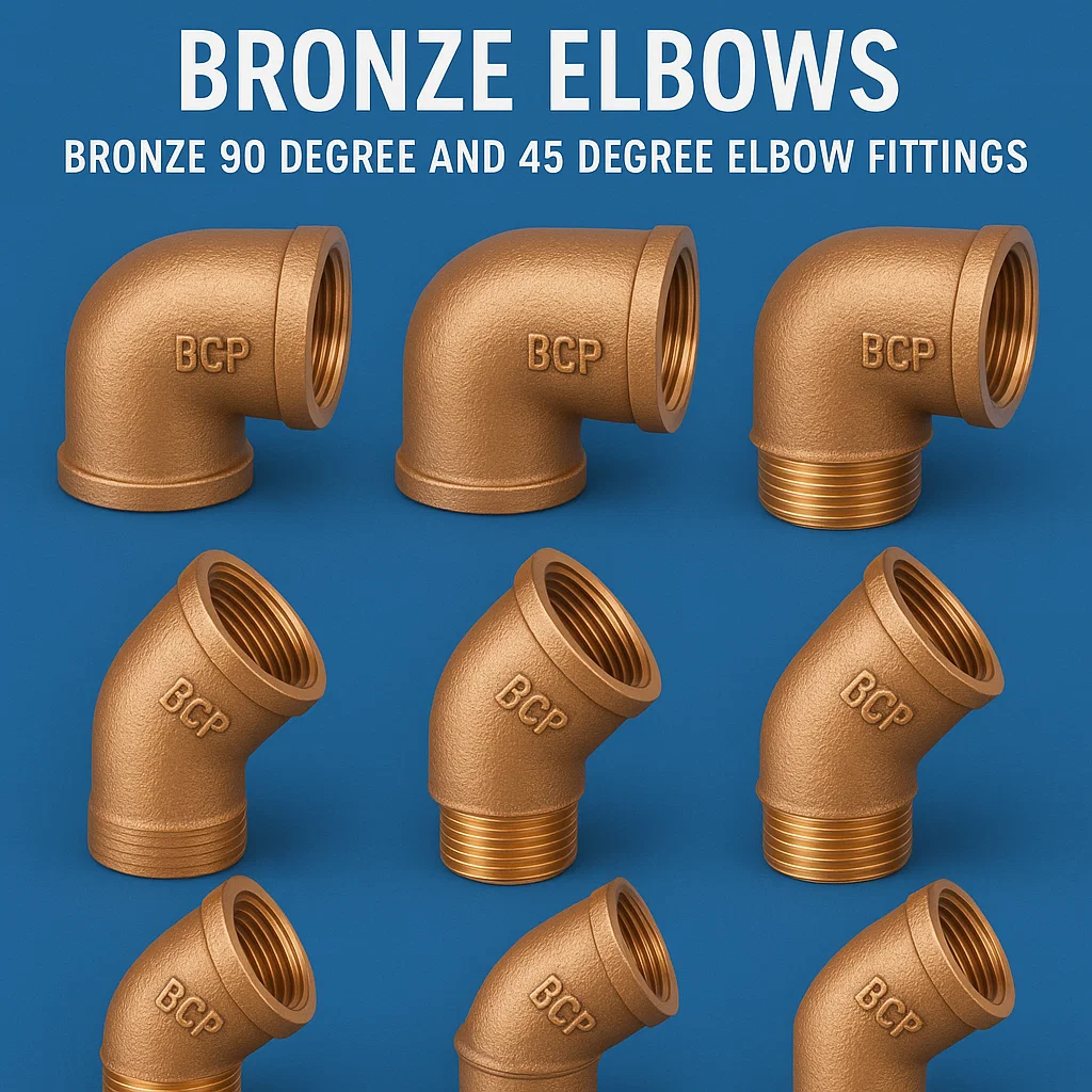 Bronze 45 degree elbows