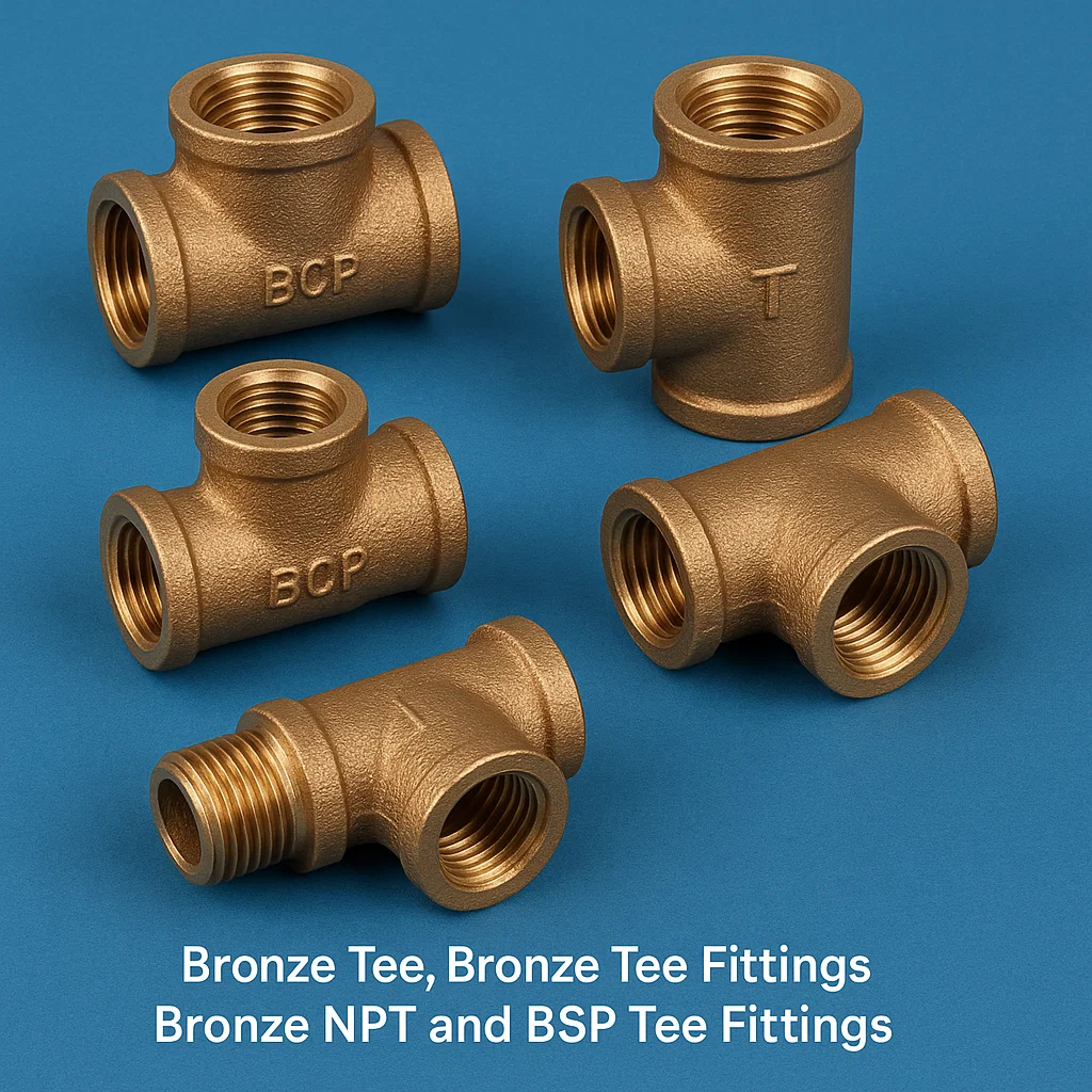 Bronze BSP Tees, BRonze NPT tee, Bronze Tee casting, Bronze foundry india