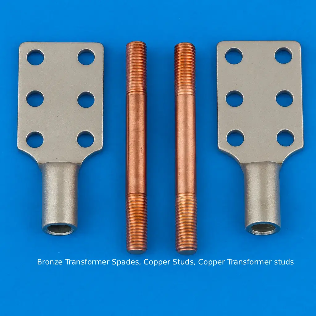 Bronze Transformer spades, Copper studs