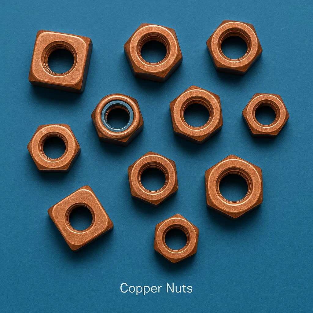 Copper Square Nuts, Copper nuts