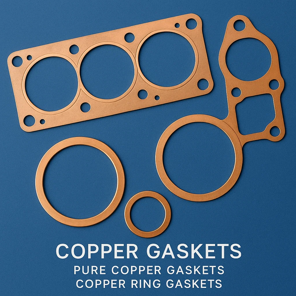 Copper stamped Gaskets, Pure Copper Gaskets, Copper RIng Gaskets