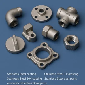 Stainless Steel 316 casting, Stainless Steel 304 casting, Stainless Steel cast parts, Austenitic Stainless Steel parts