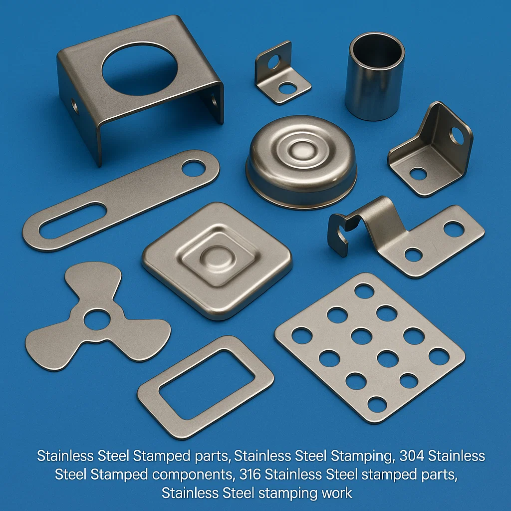Stainless Steel Stamped Components, Stainless Steel Stamping, 304 Stainless Steel Stamped components, 316 Stainless Steel stamped parts, Stainless steel pressed parts
