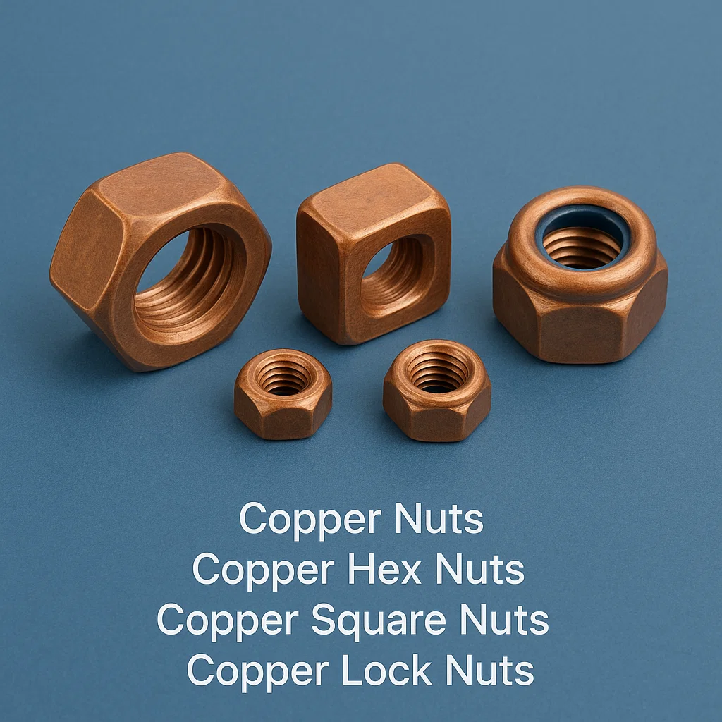 Copper Nuts, Copper Hex Nuts, Copper Cold forged nuts