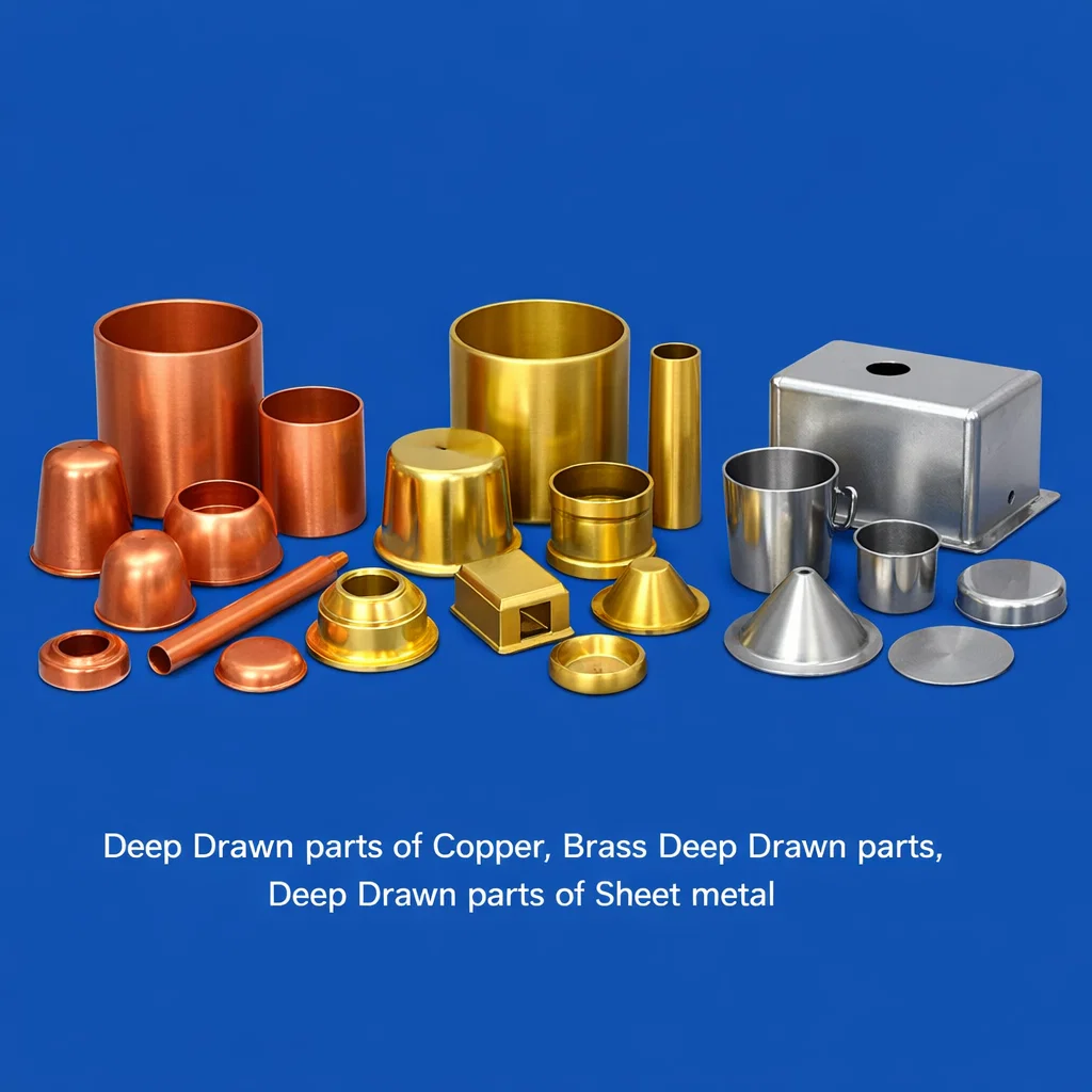 Copper Deep Drawn Parts, Brass Deep Drawn Parts