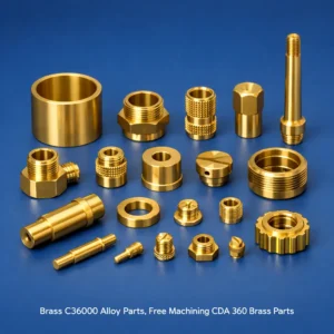 Brass C36000 Alloy Parts, Free Machining CDA 360 Brass Parts