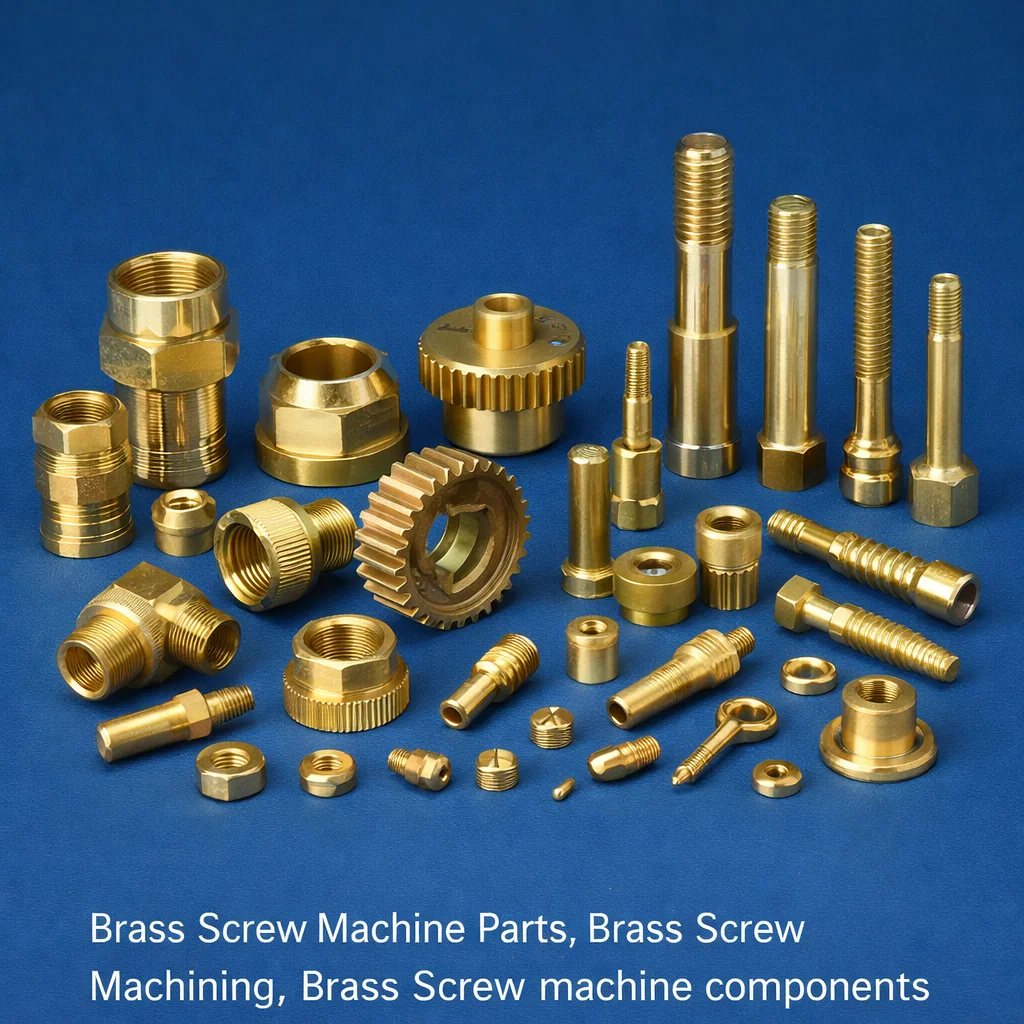 Brass Screw Machine Parts, Brass Screw Machining, Brass Screw machine components