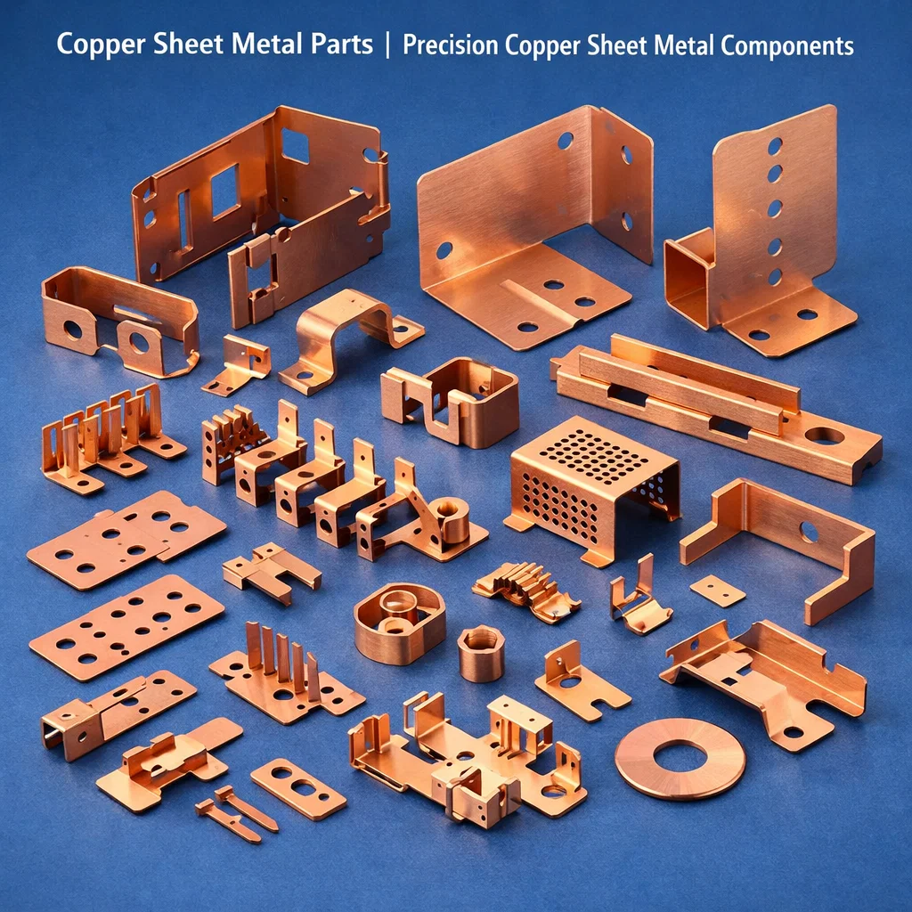 Copper Sheet Metal Parts Precision Copper Sheet Metal Components