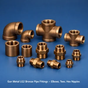 Gun Metal LG2 Bronze Pipe Fittings – Elbows, Tees, Hex Nipples