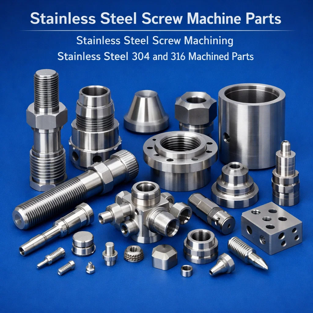 Stainless Steel Screw Machine Parts, Stainless Steel Screw Machining, Stainless Steel 304 and 316 machined parts