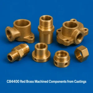 C84400 Red Brass Machined Components from Castings